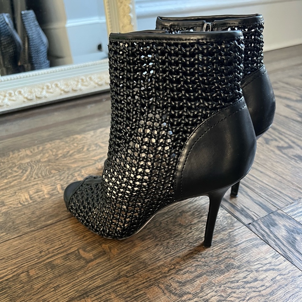 Sam Edelman Black see-through heel booties
